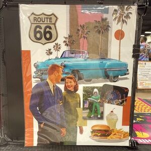 Route 66 collage poster